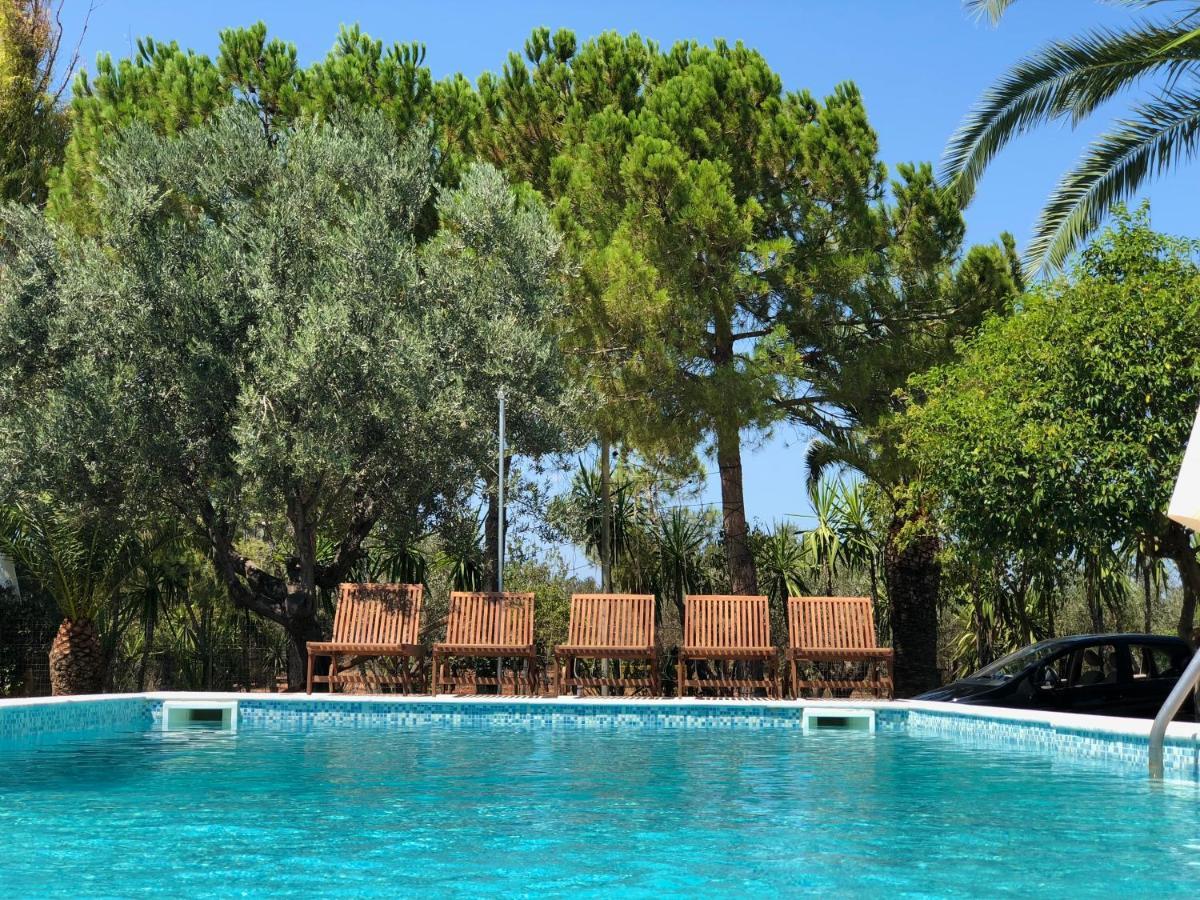Country Villa Peloponnese With Tennis Court And Pool Zevgolateion ภายนอก รูปภาพ